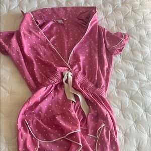 Victoria’s Secret Pink Heart Print Pajamas